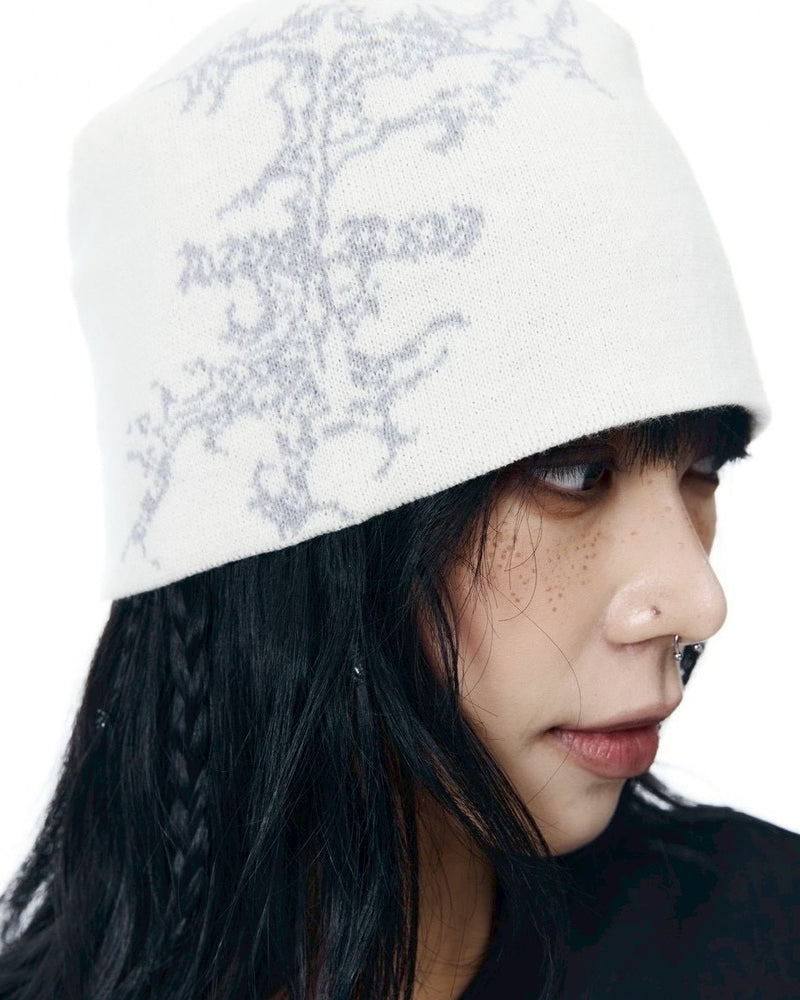 【AAKAM】Gothic Graphic Beanie