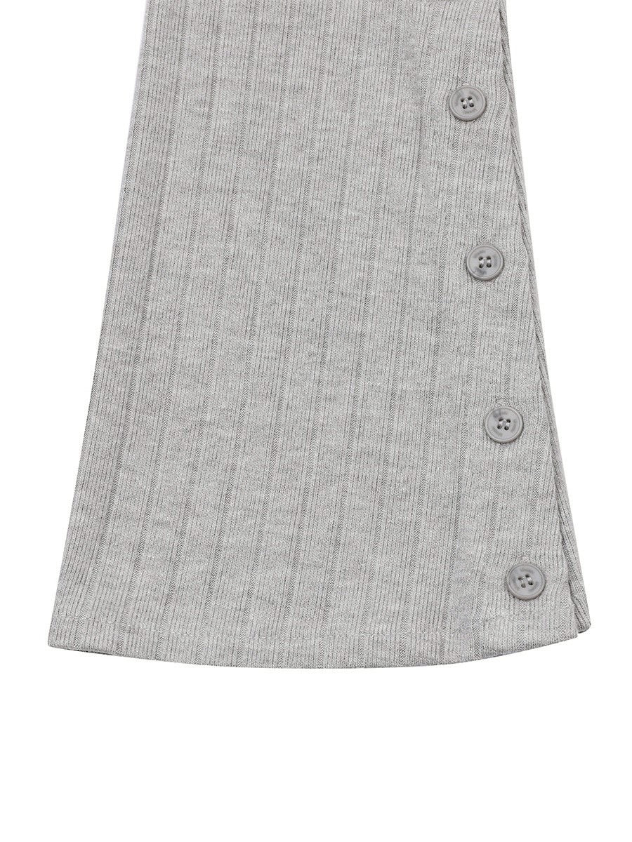 【Miseki seoul】 Striped layered button leg warmer