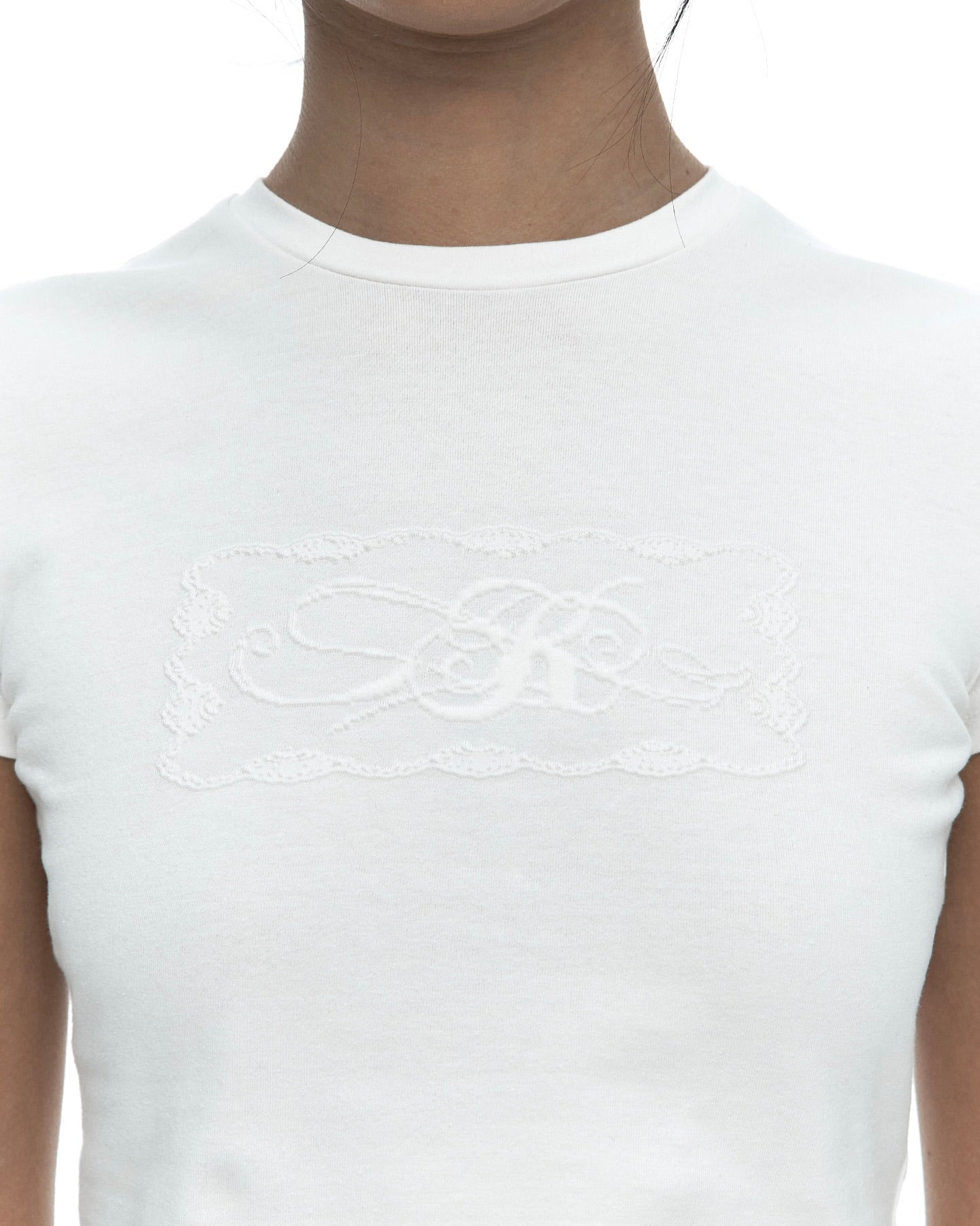 【Kashiko】 Embossed Baby Tee