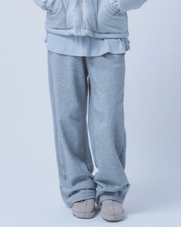【TUOMIO】ROLL-UP BUTTON SWEATPANTS