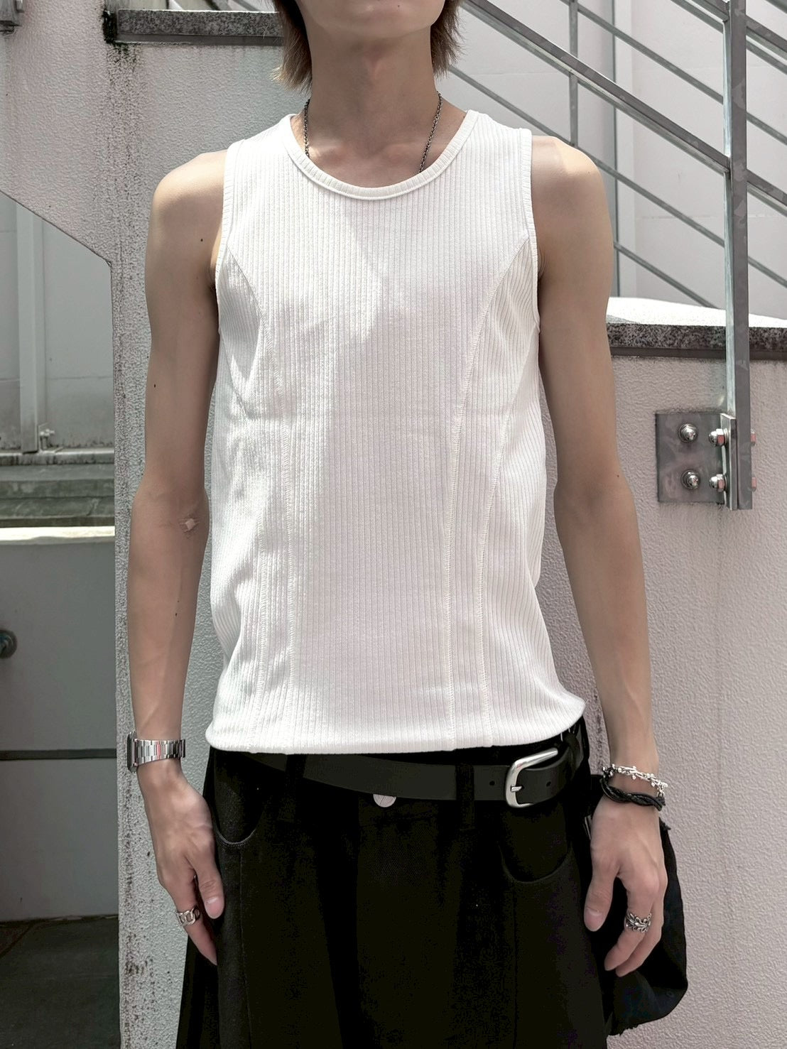 受注制【nmtc+】tight tank top (3color)