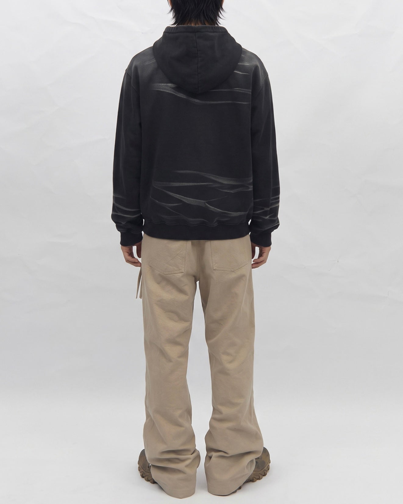 【BLR BLUER】Faded Layer Hoodie Zip-Up Jacket