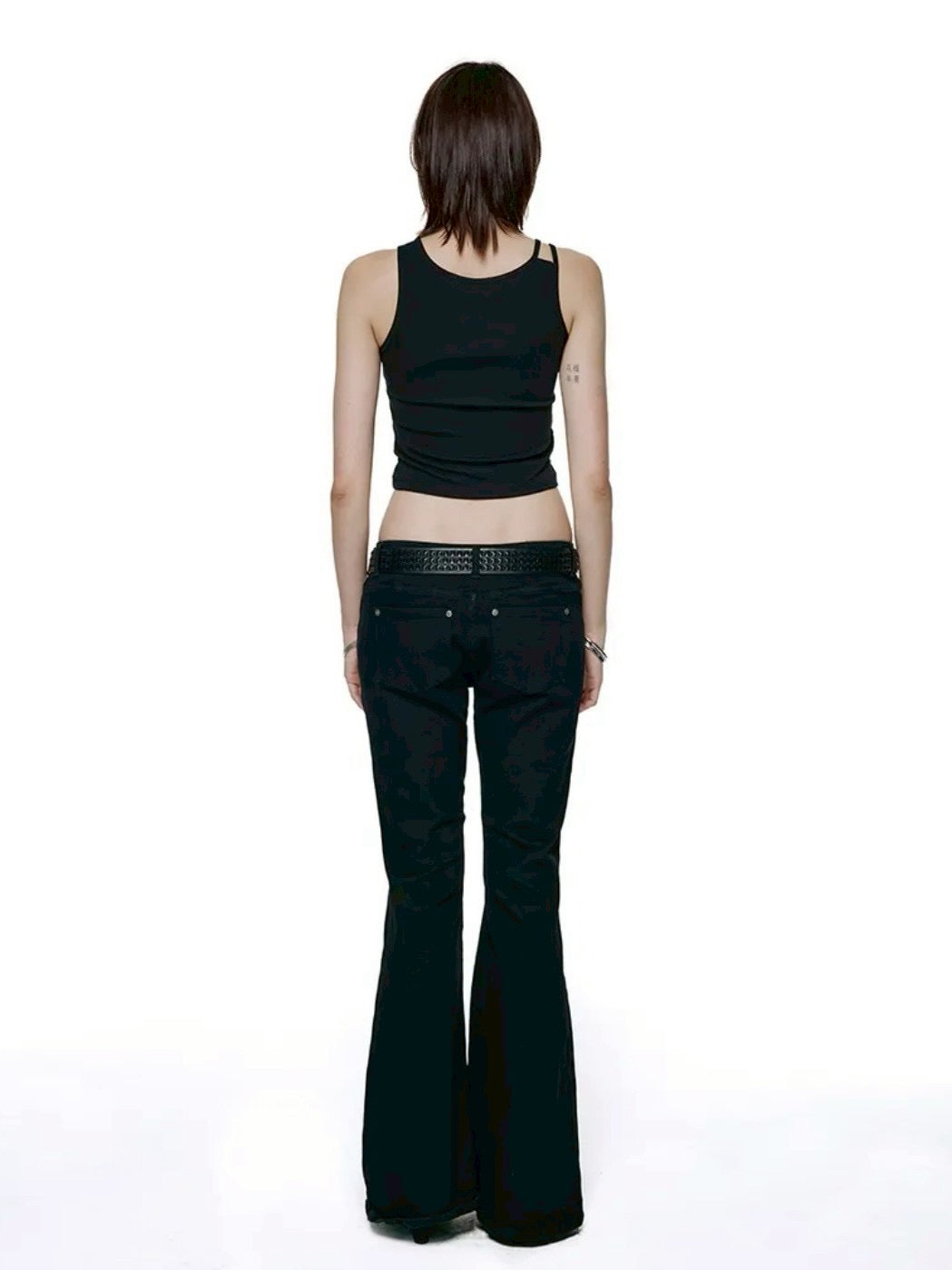 【ROCK CAKE】Raven Zipper Bootcut Jeans