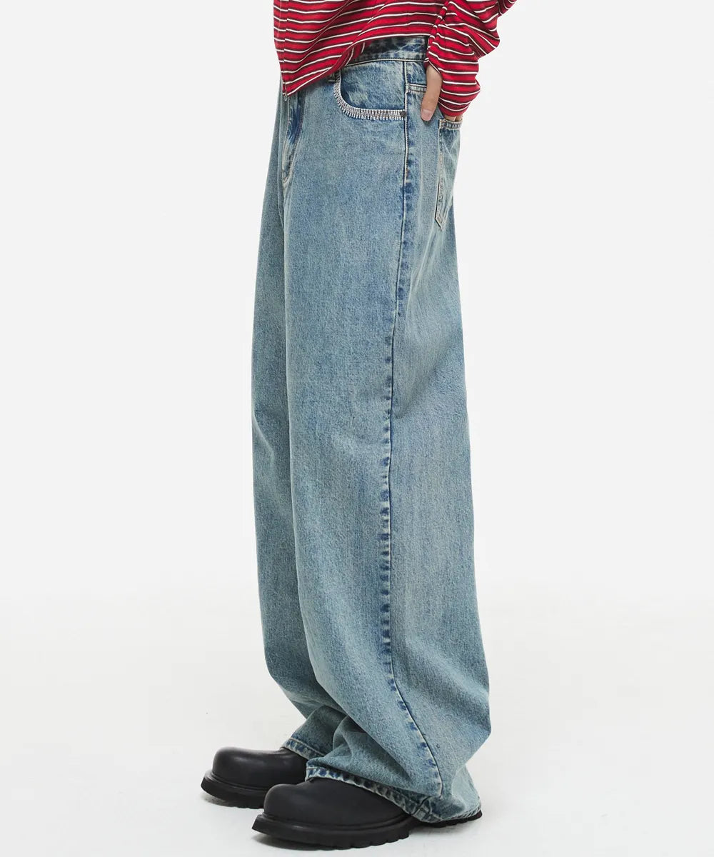 【DNSR】Spider Stitch Denim Pants