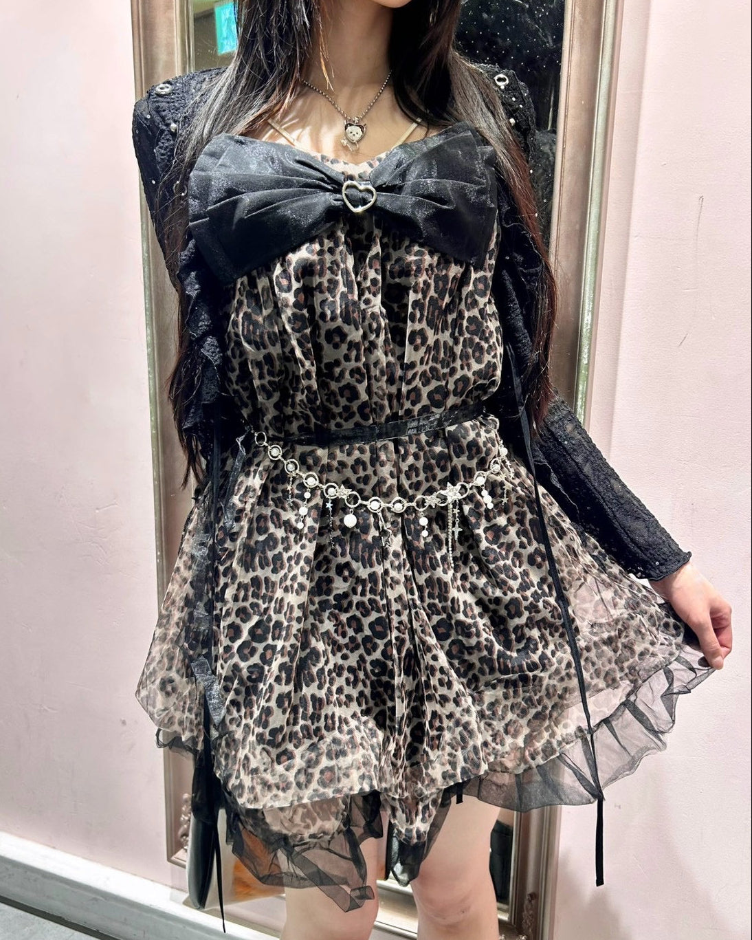 国際配送【BABY09】star pearl waist chain