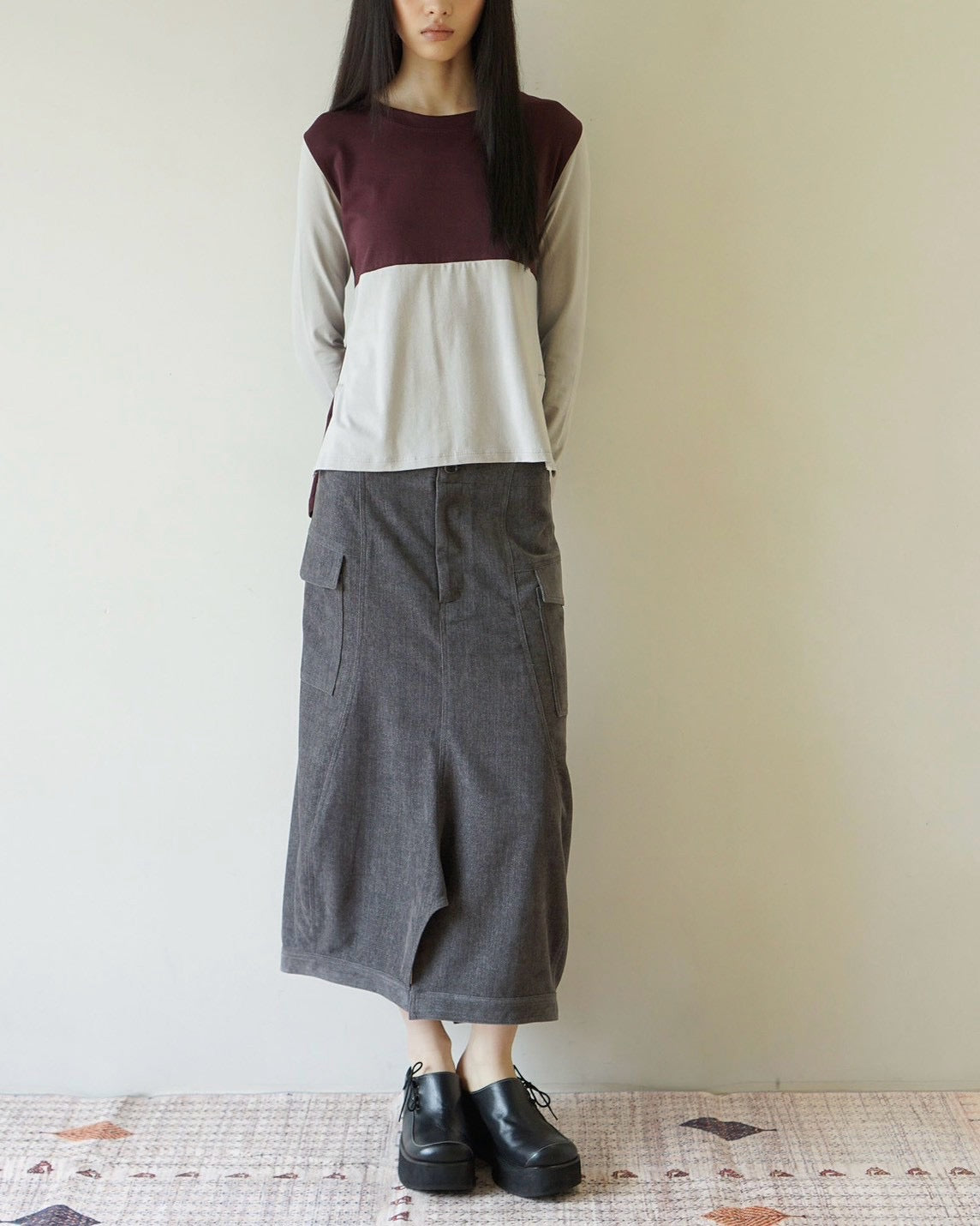【Uglyshadow】SOFT POCKET SKIRT