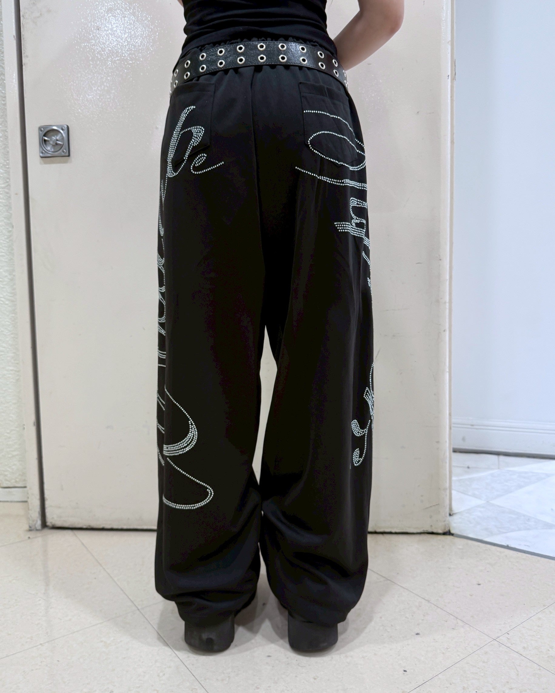 受注制【nmtc+】Neut Crystal Drawstring Pants (2color)