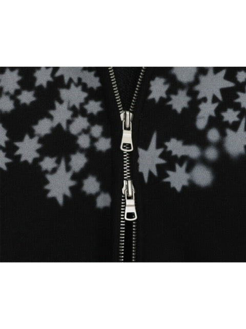 【Miseki seoul】Midnight star over zip-up hoodie