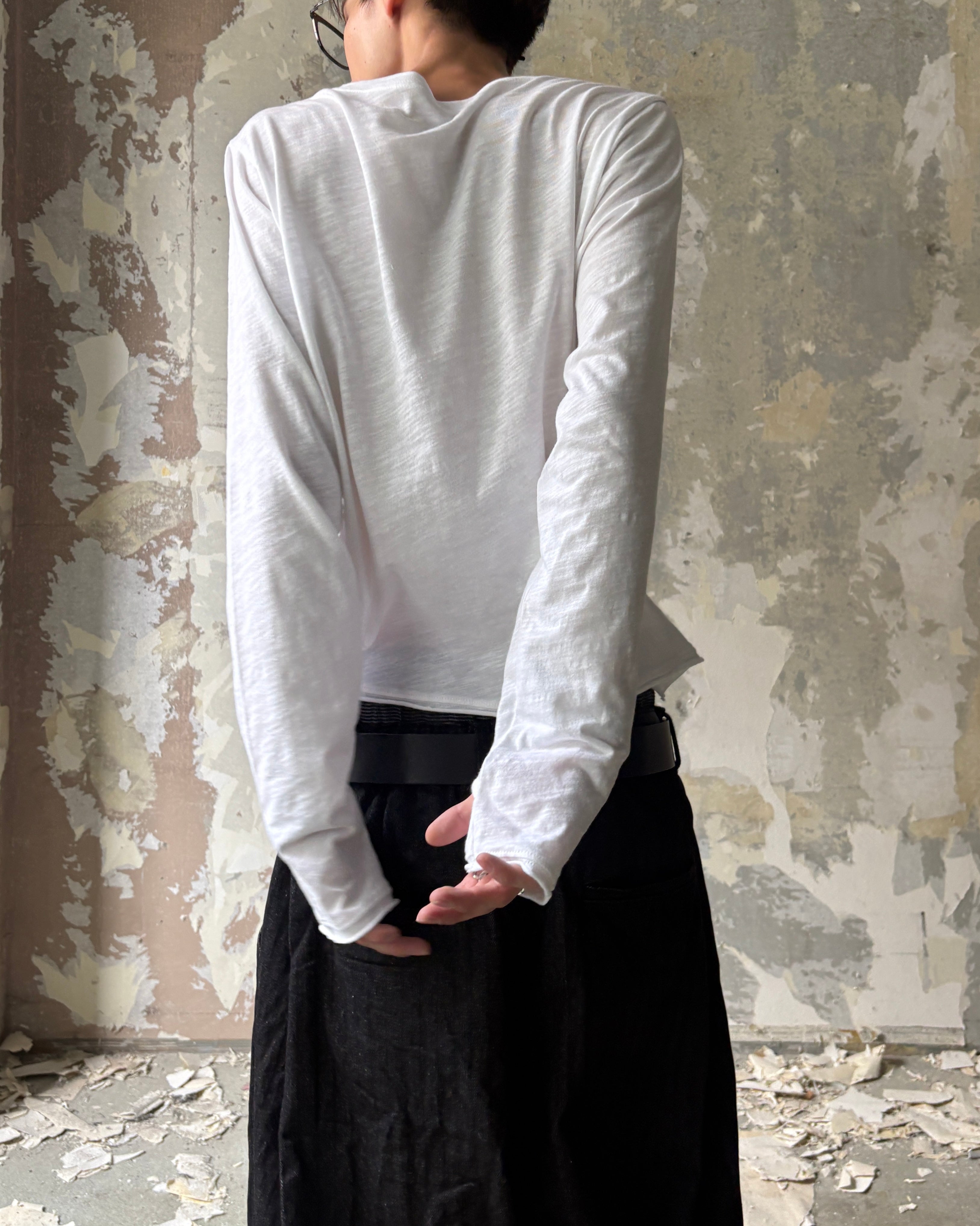 【Lee fi Ne】Offset Henley LS Tee
