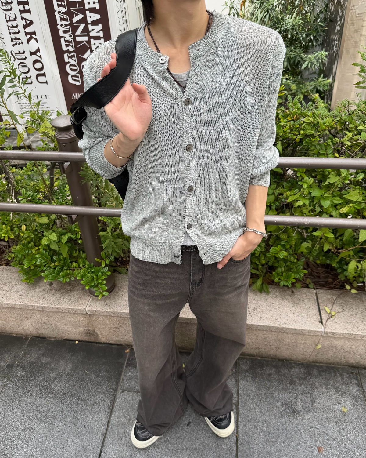 大阪店WEB限定受注制【Chikashitsu +】cutting bootcut denim pants (2color)