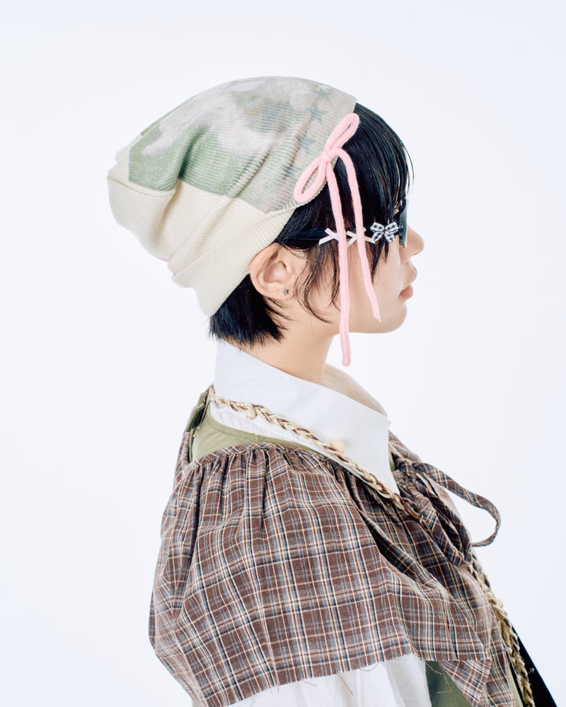 【Nerd out XU】ribbon design oval glasses