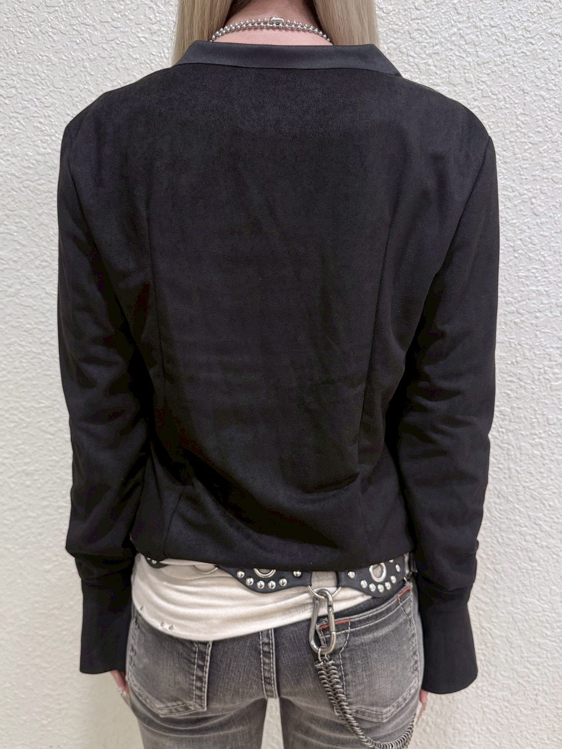 7/4 20:00発売 受注制【nmtc+】suede zip jacket
