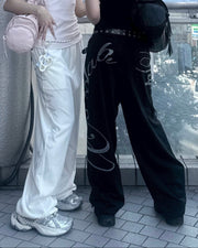 受注制【nmtc+】Neut Crystal Drawstring Pants (2color)