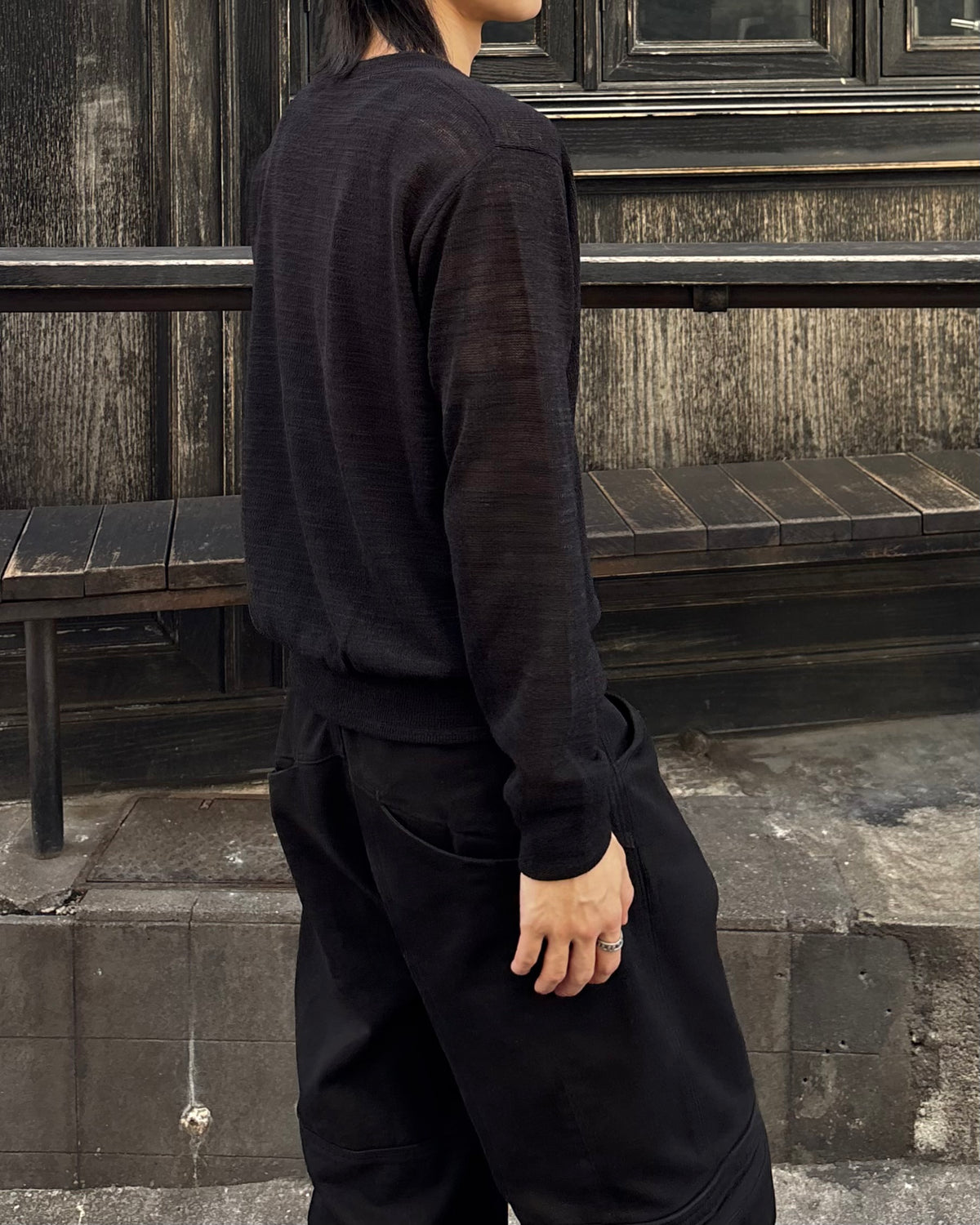 受注制【youll】basic crop cardigan (2color)