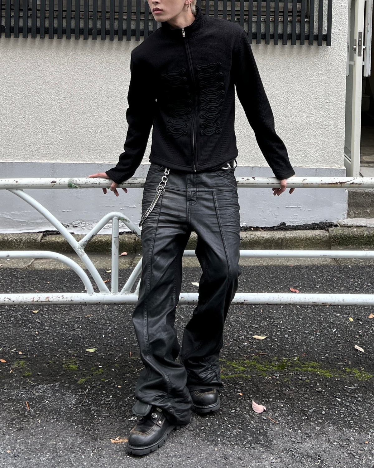 大阪店WEB限定受注制【Chikashitsu +】napoleon details zip-up (2color)