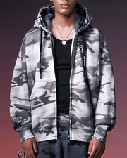 【NOMANUAL】AAPE X NMNL DOUBLE HOODED ZIP-UP(SAND CAMO)