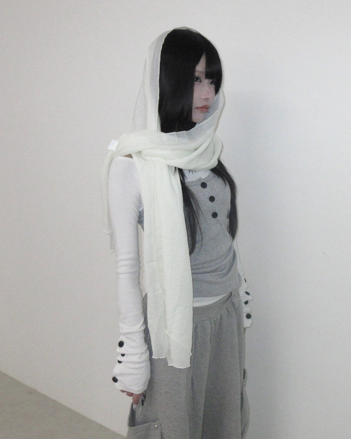 名古屋店WEB限定【nmtc+】Button Layered Cami Set Long sleeve (3color)