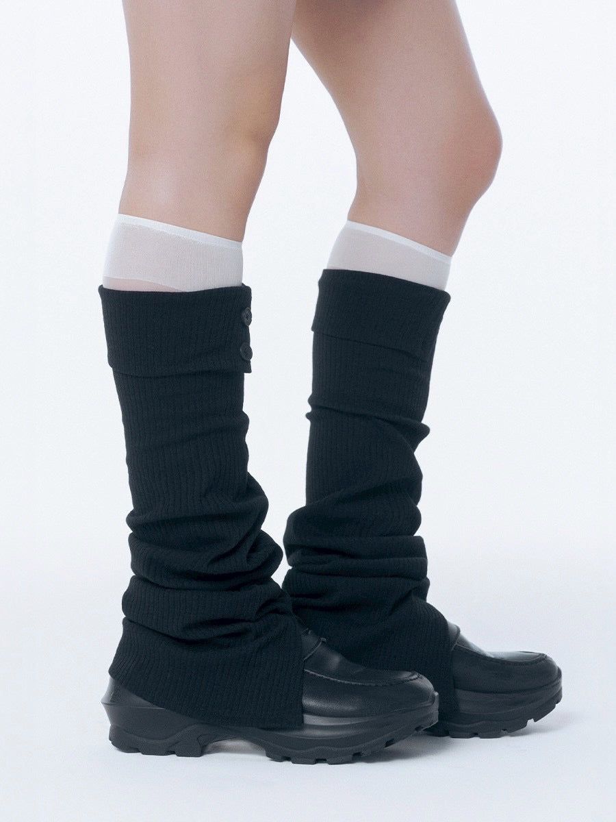 【Miseki seoul】Button slit leg warmer