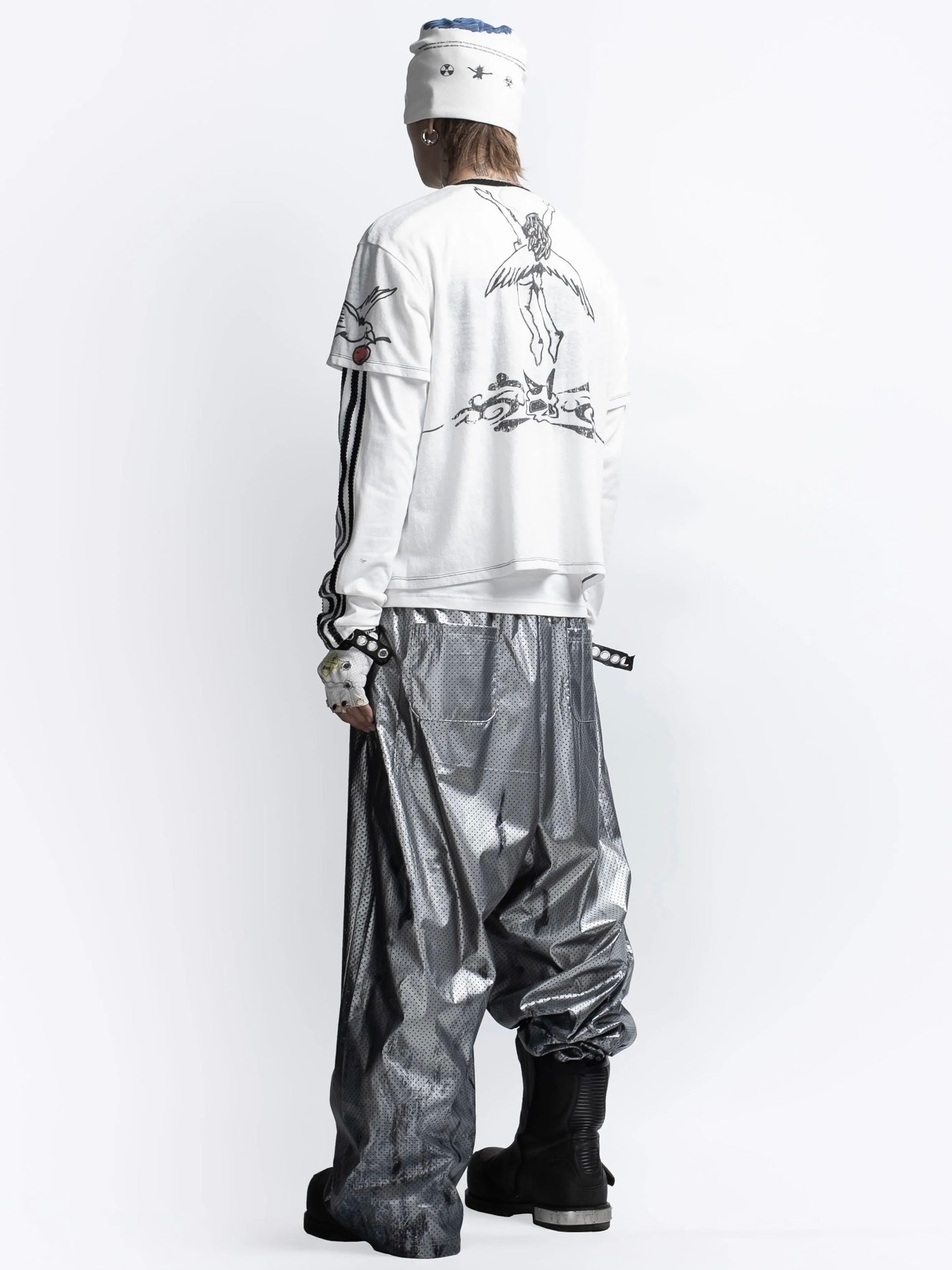 【F.V.V.O】Parody Graphic Ringer Tee