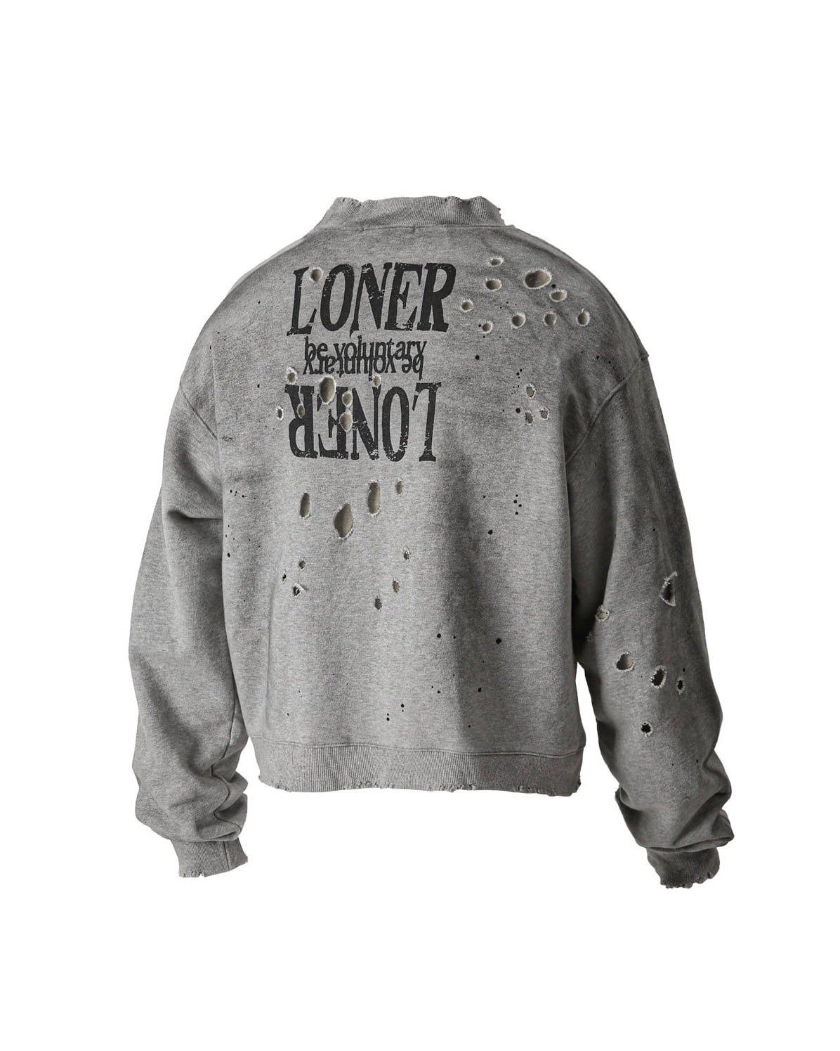 【roaringrad】Cross Damage Sweat Shirt
