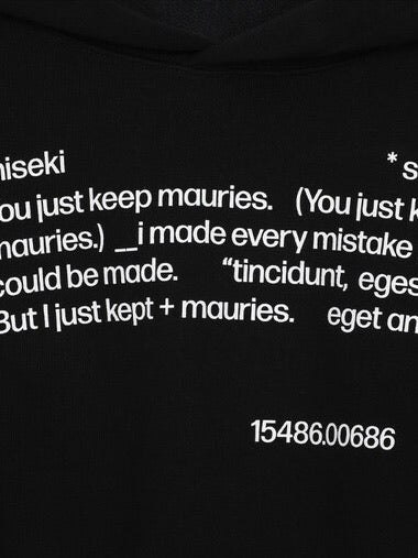 【Miseki seoul】Quote sweat hoodie