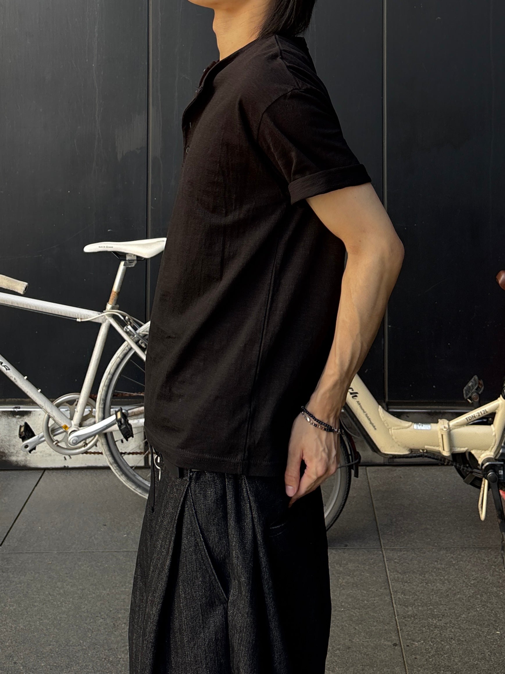 【youll】basic henley neck tee (2color)