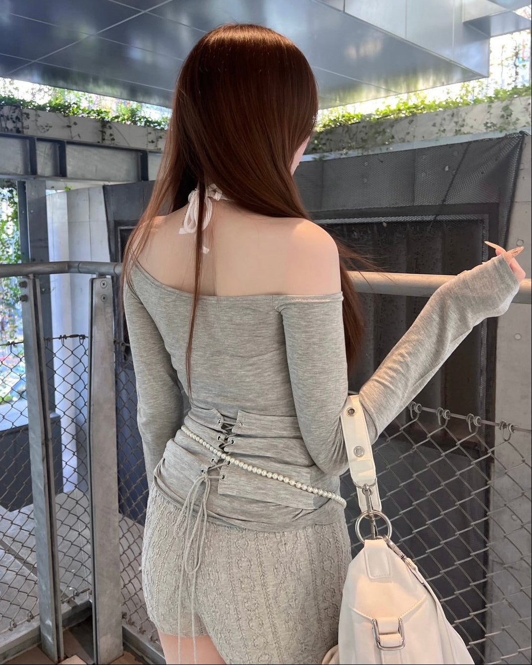 受注制【nmtc+】Corset Lace-Up Long Sleeve (3color)