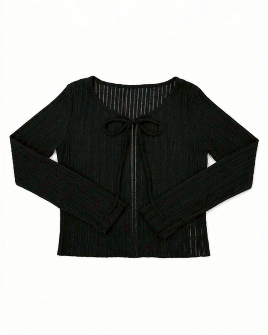 受注制【nmtc+】Sheer Bolero Cardigan (3color)
