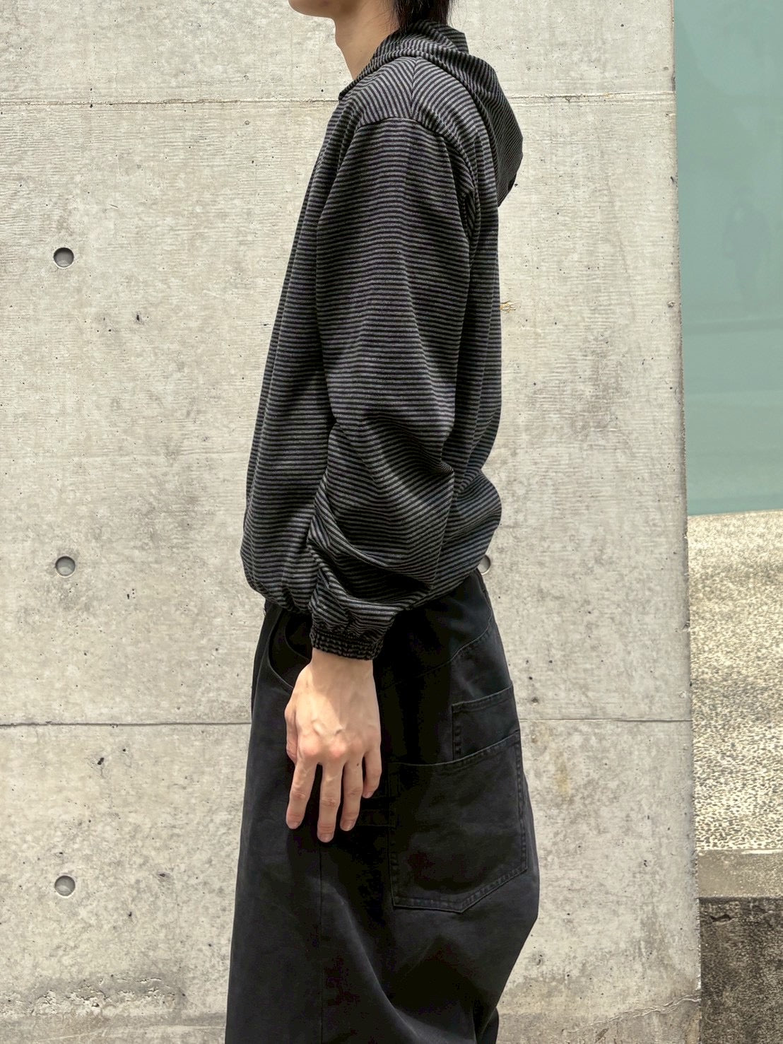 受注制【nmtc+】border zip up hoodie