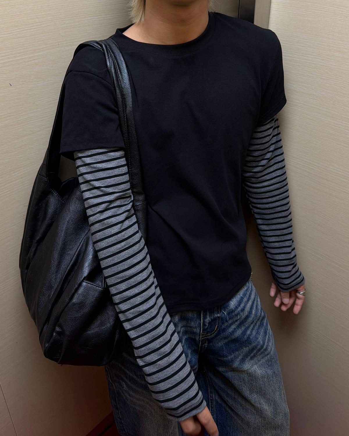 国際配送【RENOL】layered long sleeve tee