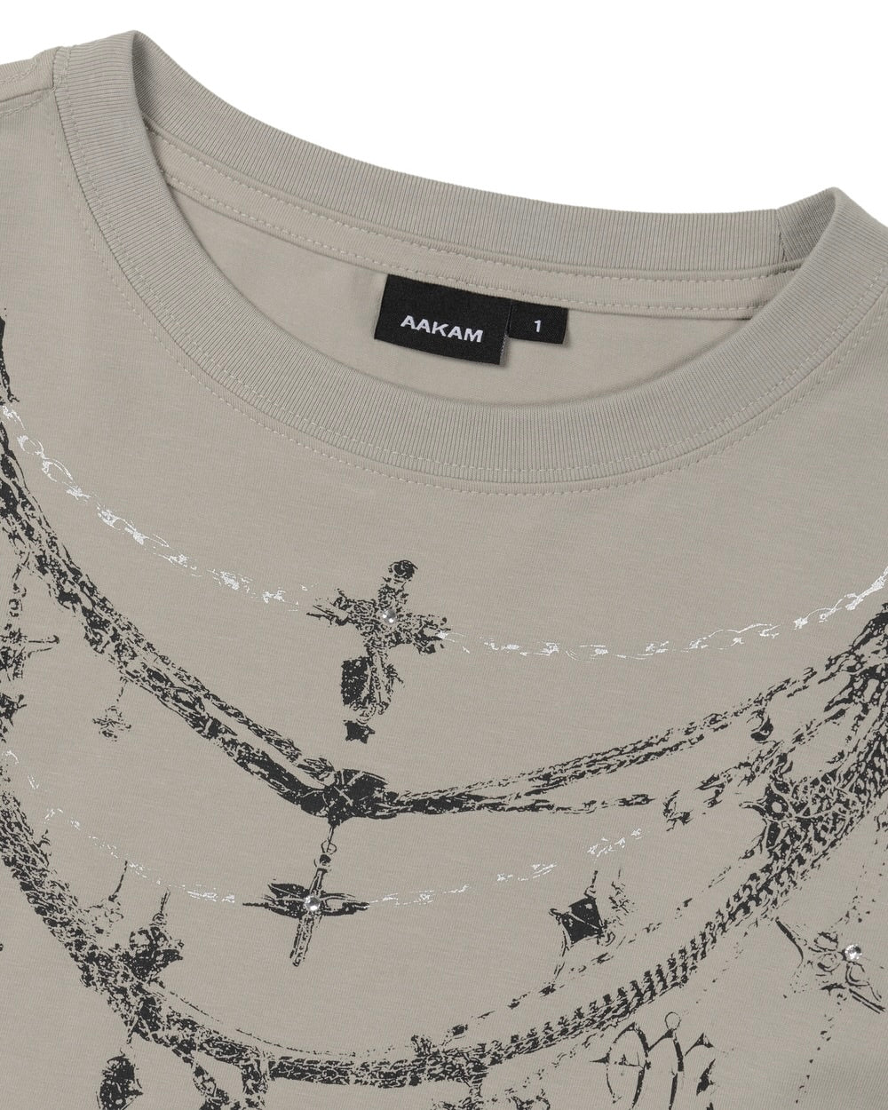 【AAKAM】Gothic Chain Printed Long Sleeve