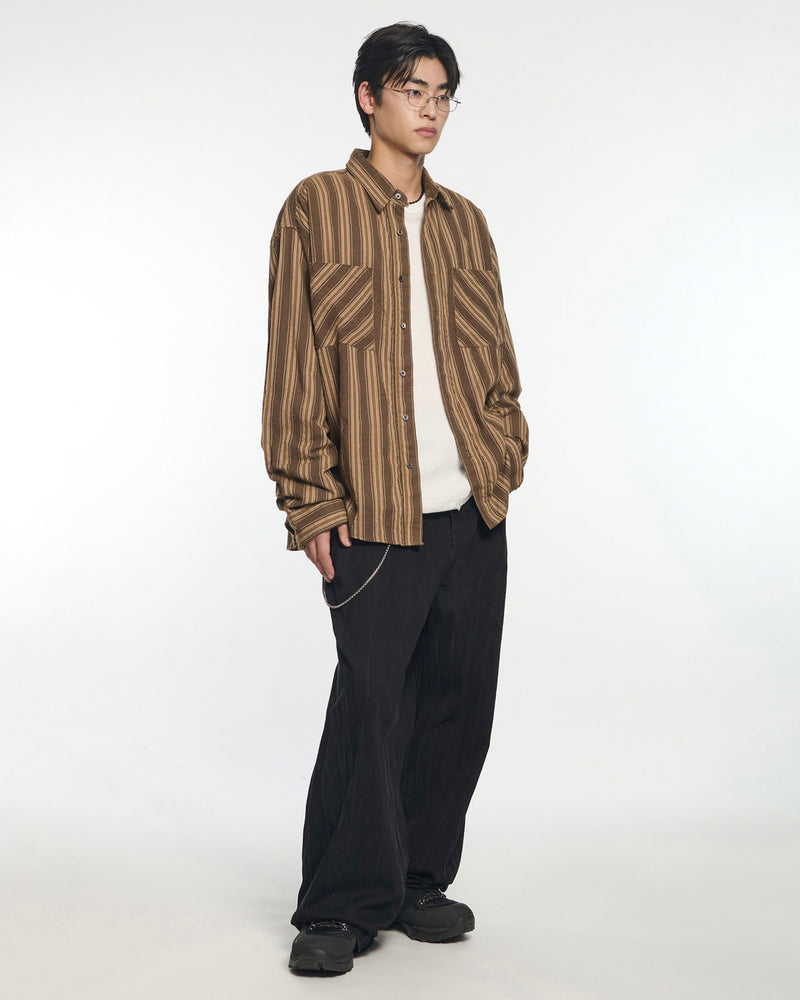 【NOMANUAL】M.L STRIPE SHIRT