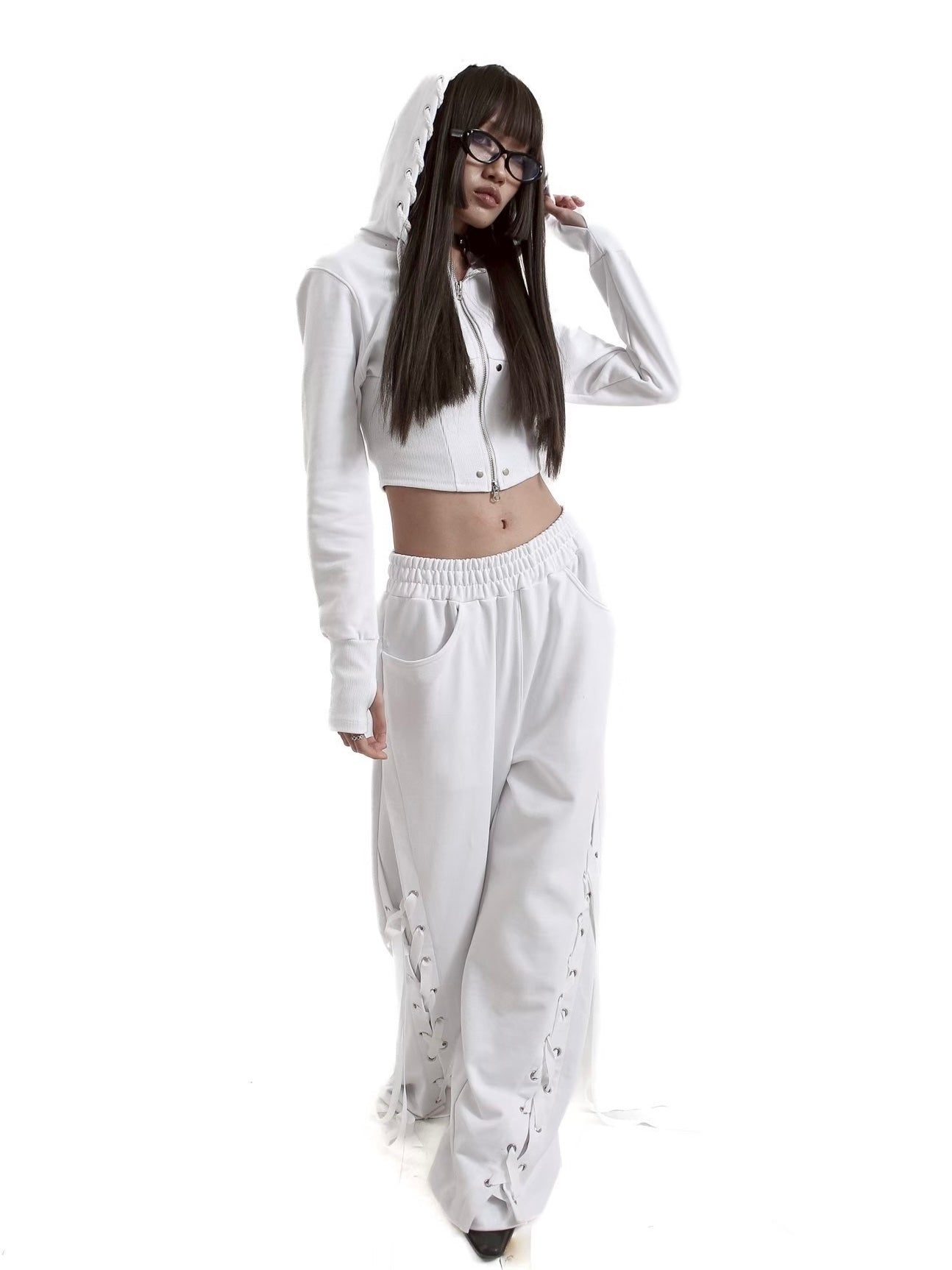 【KAIYA】tie me up sweatpants