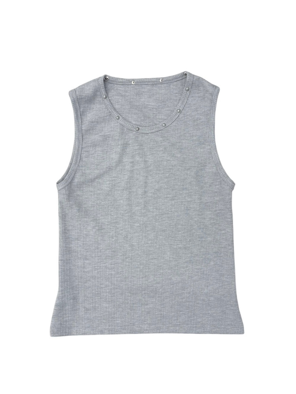6/19 20:00発売 受注制【nmtc+】Studded Rib Tank Top (3color)