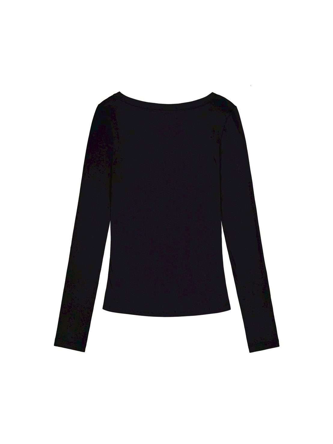【EYEER】Hotfix Drape Off Shoulder Long Sleeve