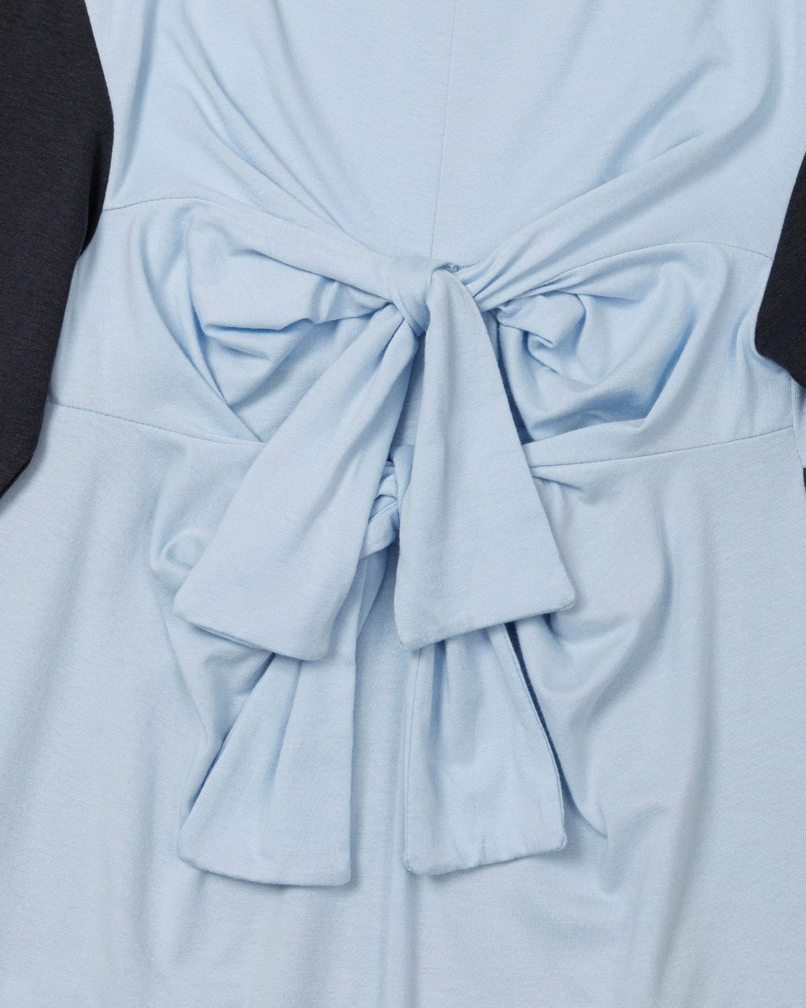 【Uglyshadow】BACK RIBBON T-SHIRT