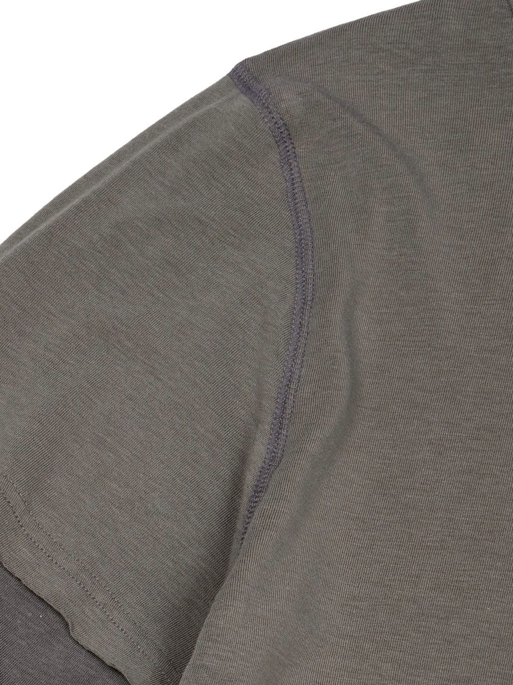 【AAKAM】Contrast Layered Long Sleeve