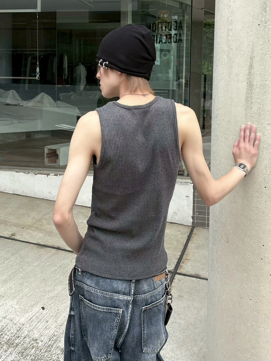 受注制【nmtc+】tight tank top (3color)