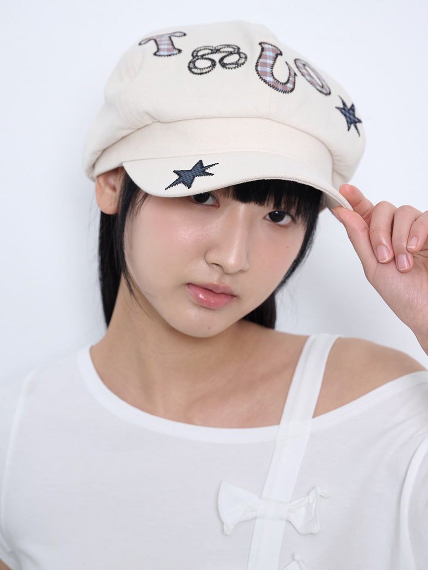 6/8 21:00発売【TUOMIO】LOGO GRAPHIC NEWSBOY CAP