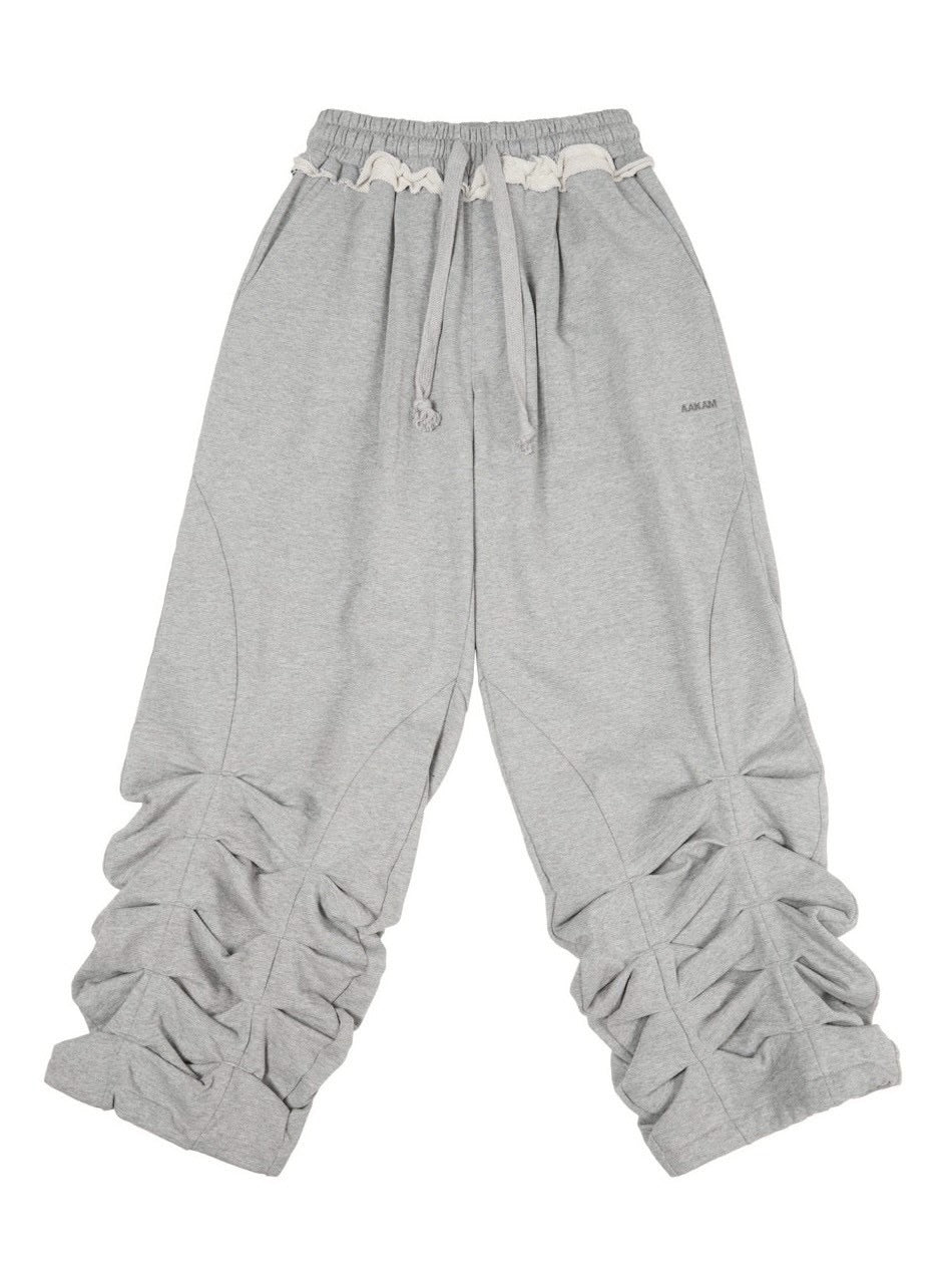 【AAKAM】Sediment Pin-Tuck Sweatpants