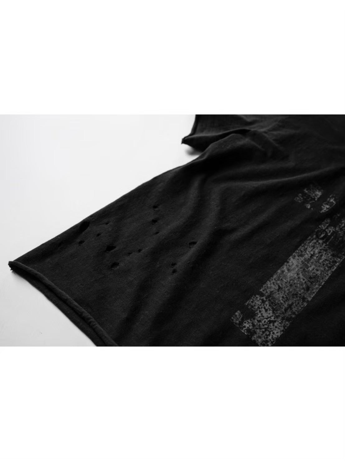 【roaringrad】Cross Damage Slub T-Shirt