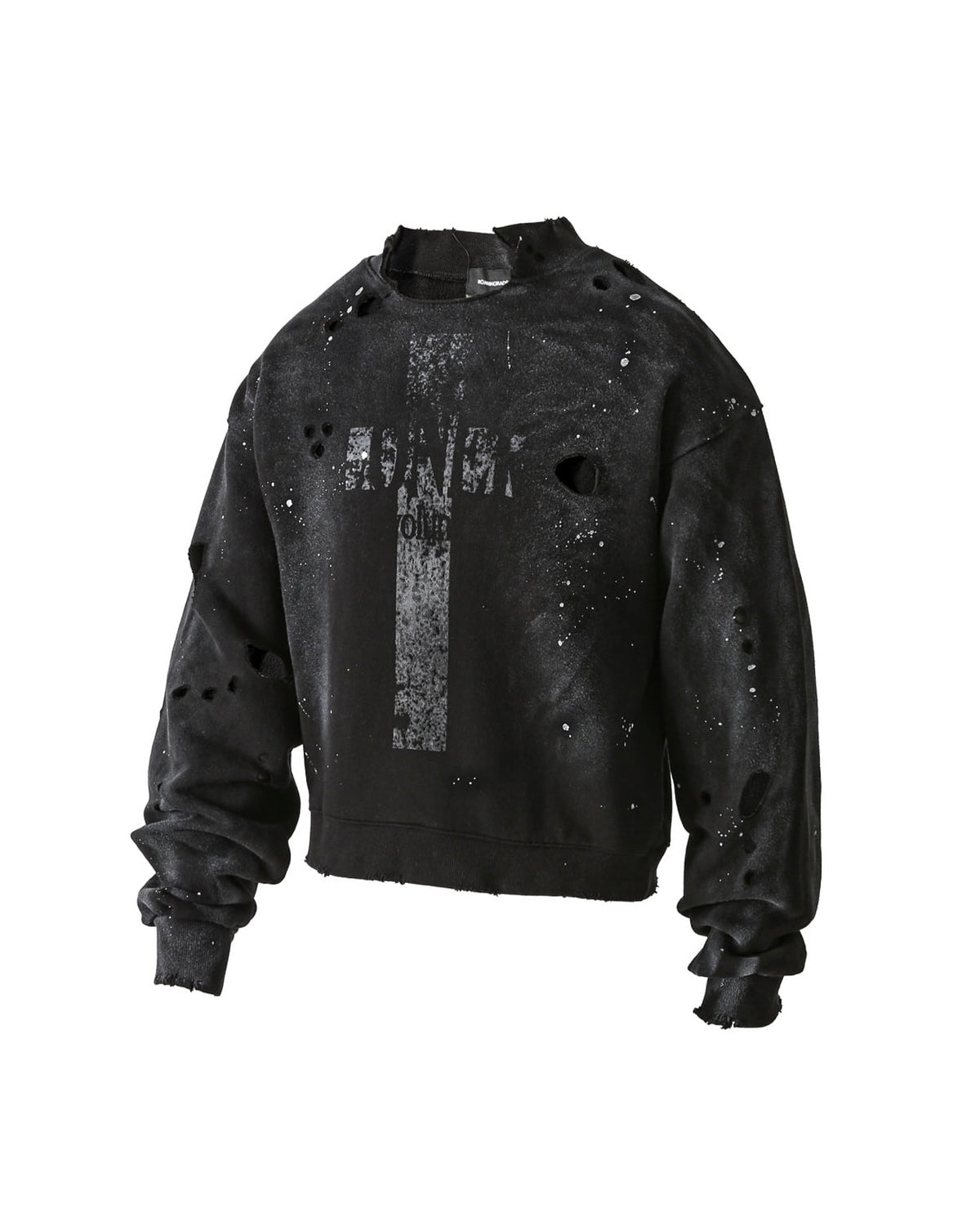 【roaringrad】Cross Damage Sweat Shirt