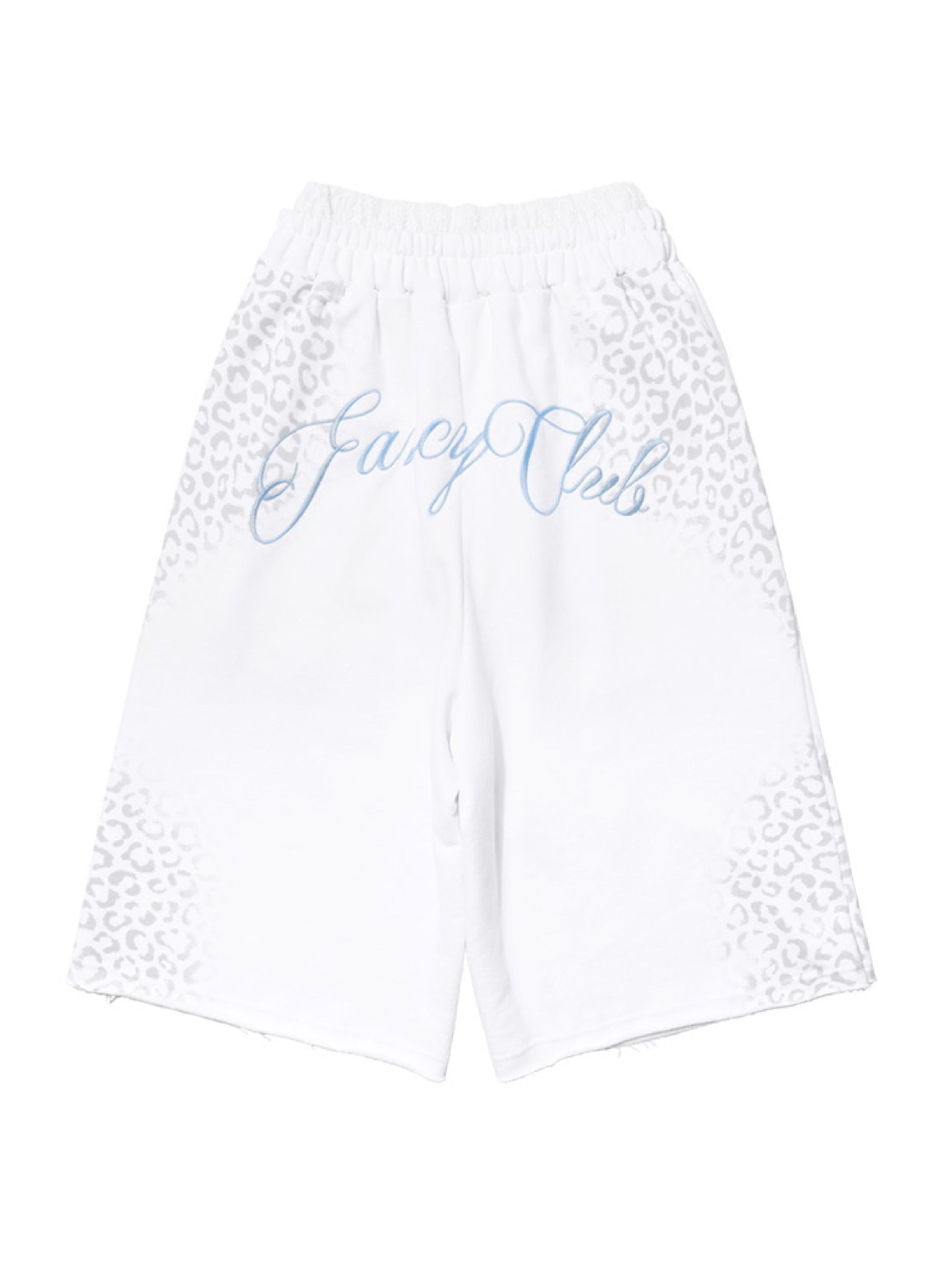 【FANCY CLUB】LEOPARD SAGGING BERMUDA PANTS