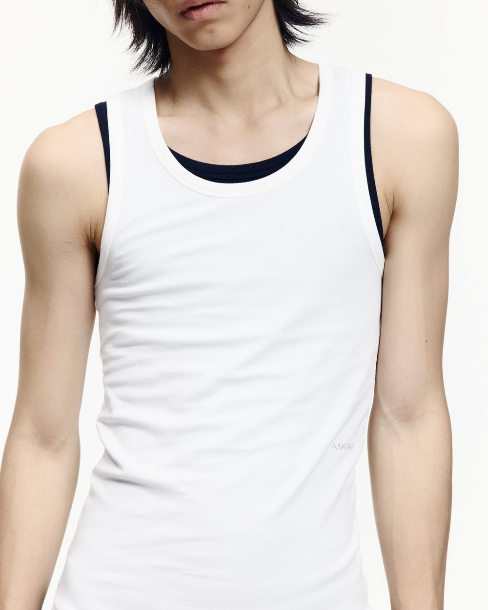 【AAKAM】2-Piece Layered Sleeveless