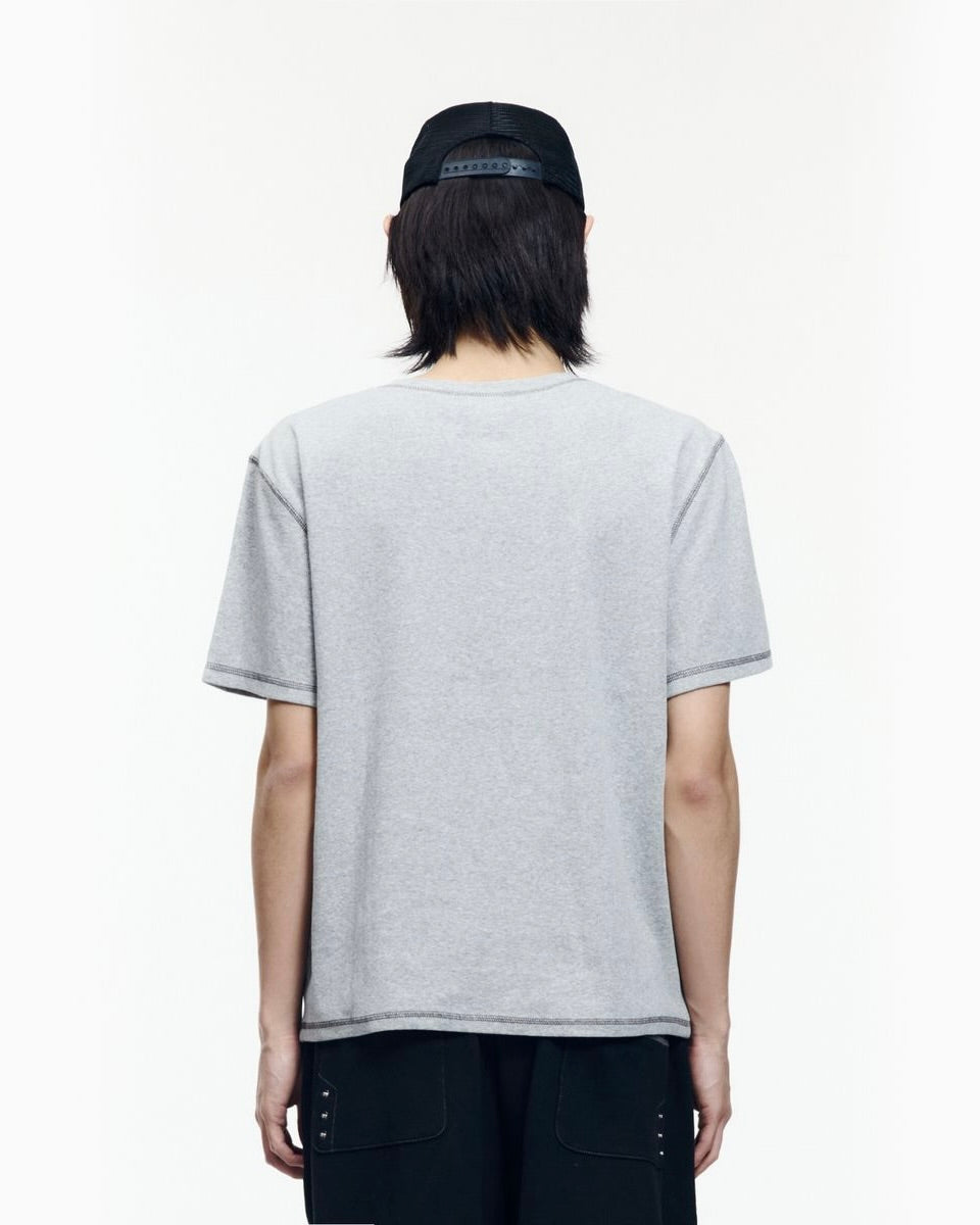 【AAKAM】Tread Henry Neck Half Top