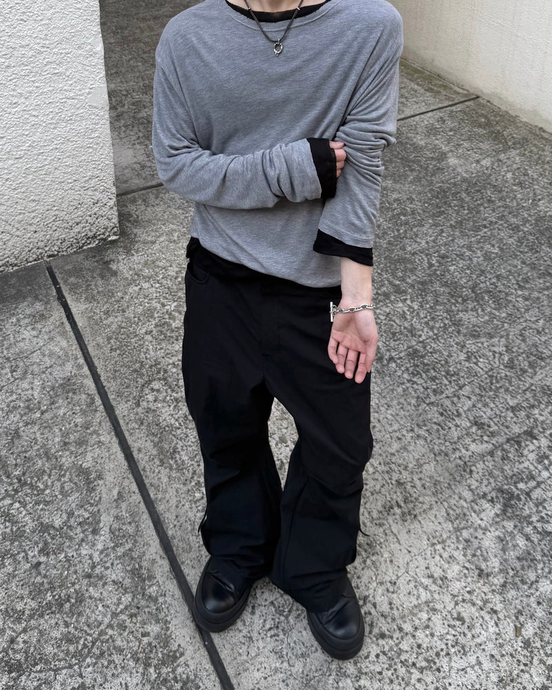 大阪店WEB限定受注制【Chikashitsu + 】wool inner t-shirt (3color)