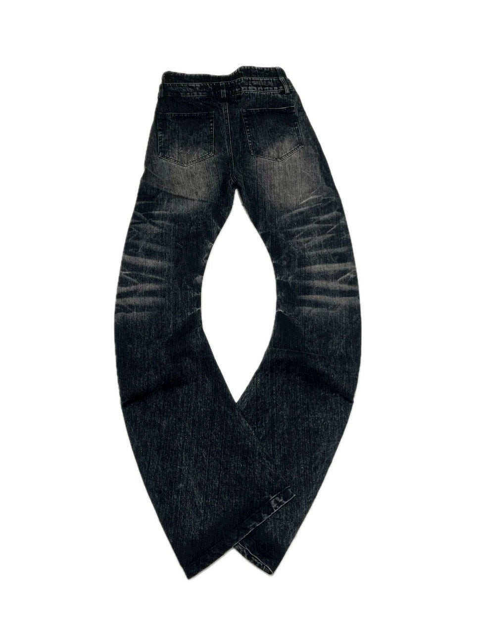 7/11 20:00発売　国際配送【BABY09】cross studs flare denim pants