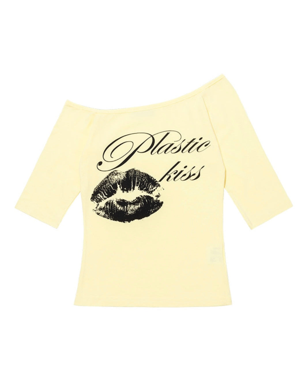 【FANCY CLUB】PLASTIC KISS ONE-SHOULDER TOP