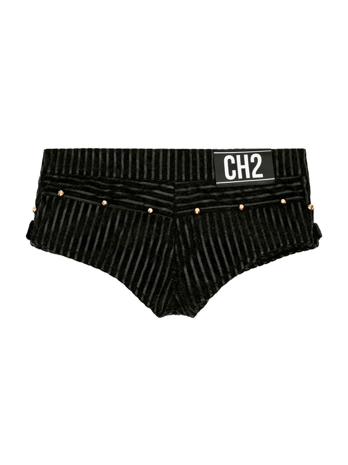 【CH2】STRIPPED LOW RISE SHORT
