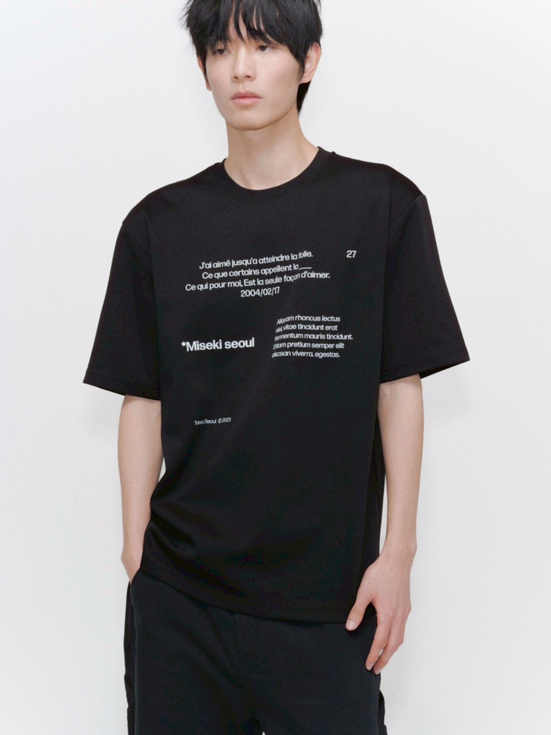 【Miseki seoul】Miseki typography short sleeves